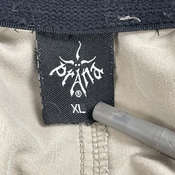 Vintage prAna Shorts Men's Size XL Beige Belted‎ 90's Used - Picture 4 of 9